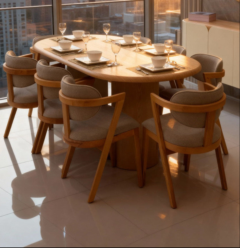 Torino dining room from mk kabbani furniture modern style wood like